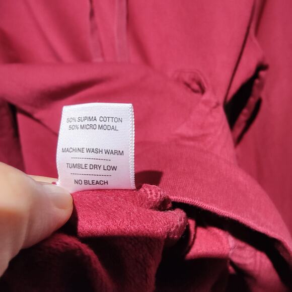 American Giant Women's Sz S Red Pullover Hoodie Cotton Modal Blend Sweatshirt - Picture 5 of 6